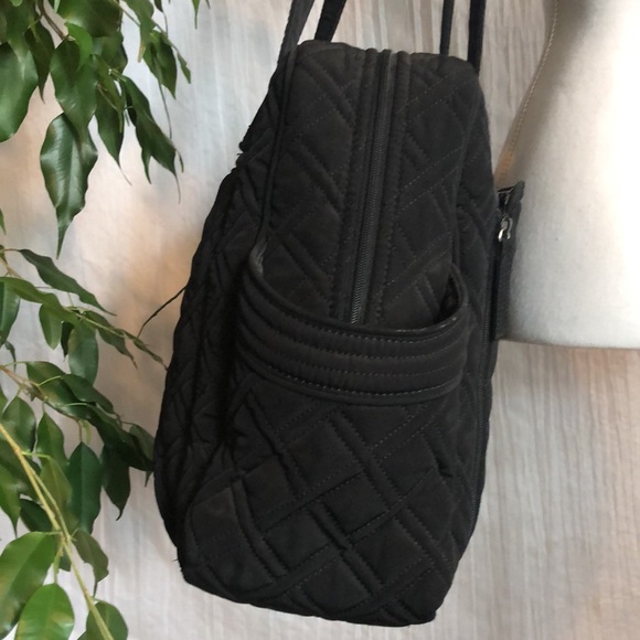 VERA BRADLEY Katalina SZ XL black yellow weave pattern diaper baby bag - Picture 3 of 16